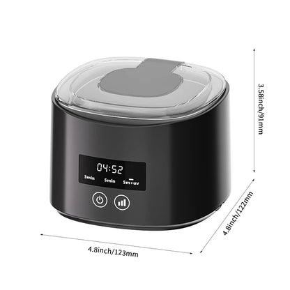 USB Electric Ultrasonic Cleaner Machine Multi-Function Denture Braces Box Cleaning for Invisible Retainer Dental Care